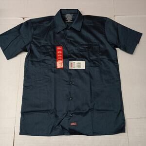 Dickies Essential Work Shirt Men's Size M Blue Temp Control